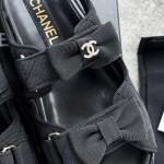 CHANEL new color bow sandals classic beach shoes every year the new color