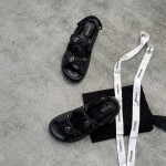 CHANEL new color bow sandals classic beach shoes every year the new color