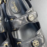 CHANEL new color bow sandals classic beach shoes every year the new color