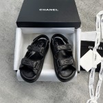 CHANEL new color bow sandals classic beach shoes every year the new color