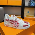 Louis Vuitton couple models DIY buckle sneakers sneakers