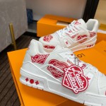 Louis Vuitton couple models DIY buckle sneakers sneakers