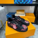 Louis Vuitton couple models DIY buckle sneakers sneakers