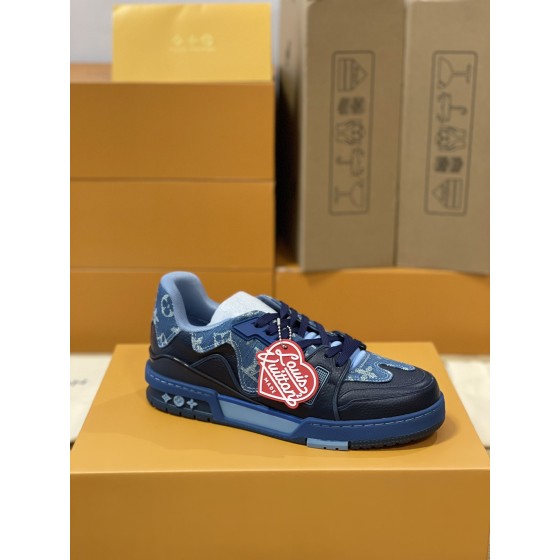 Louis Vuitton couple models DIY buckle sneakers sneakers