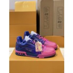 Louis Vuitton couple models LVTRAINER sneakers model number MS0119