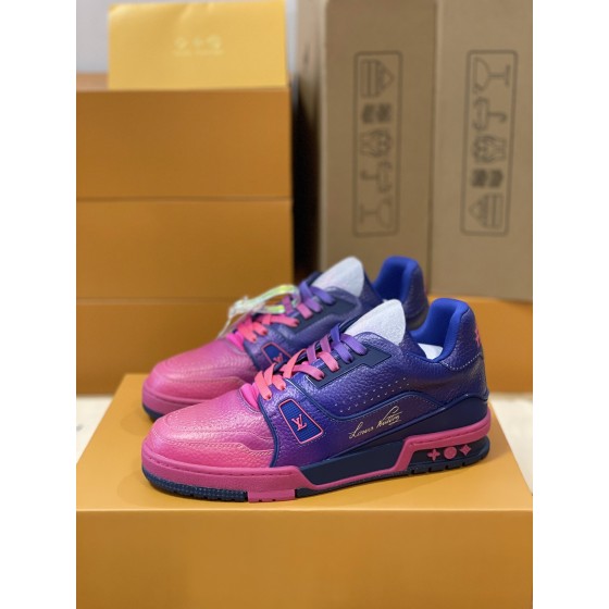 Louis Vuitton couple models LVTRAINER sneakers model number MS0119