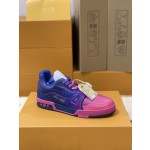 Louis Vuitton couple models LVTRAINER sneakers model number MS0119