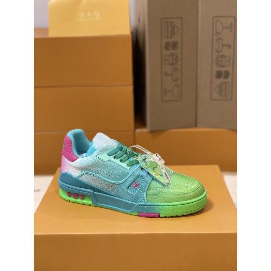 Louis Vuitton couple models LVTRAINER sneakers model number MS0119