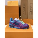 Louis Vuitton couple models LVTRAINER sneakers model number MS0119