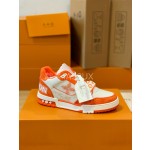 Louis Vuitton Trainer sneakers for couples, style 1A98UX