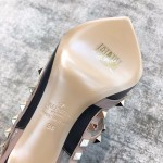 Valentino VT Collection Two Strap Mid Heel 10cm Black