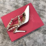 Valentino VT Collection Two Strap Mid Heel 10cm White