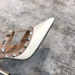 Valentino VT Collection Two Strap Mid Heel 10cm White