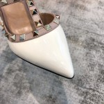 Valentino VT Collection Two Strap Mid Heel 10cm White