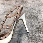 Valentino VT Collection Two Strap Mid Heel 10cm White