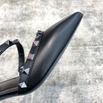 Valentino VT Collection One strap slant heel tow 6.5CM Black