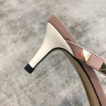 Valentino VT Collection One strap slant heel tow 6.5CM White