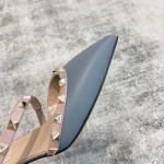 Valentino VT Collection One Strap Slant Heel Drag 6.5CM Haze Blue