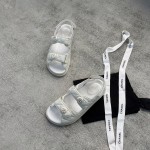 CHANEL new color bow sandals classic beach shoes every year the new color