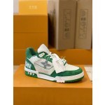 Louis Vuitton Trainer sneakers for couples, style 1A98UX