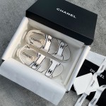 CHANEL new color bow sandals classic beach shoes every year the new color