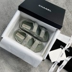 CHANEL new color bow sandals classic beach shoes every year the new color