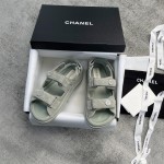 CHANEL new color bow sandals classic beach shoes every year the new color