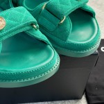 CHANEL new color bow sandals classic beach shoes every year the new color