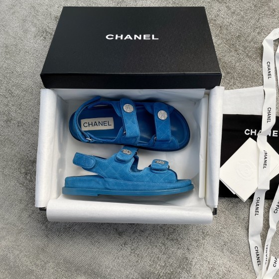 CHANEL new color bow sandals classic beach shoes every year the new color