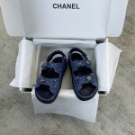 CHANEL new color bow sandals classic beach shoes every year the new color