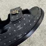 CHANEL new color bow sandals classic beach shoes every year the new color