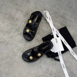 CHANEL new color bow sandals classic beach shoes every year the new color