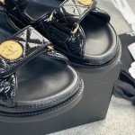 CHANEL new color bow sandals classic beach shoes every year the new color