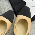 CHANEL especially popular color blocking single shoes continue the classic Chanel characteristics