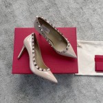 Valentino VT high heeled single 8.5CM patent leather nude