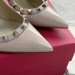 Valentino VT high heeled single 8.5CM patent leather nude