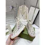 Gucci Explosive Presbyopia Canvas Casual Platform Shoes