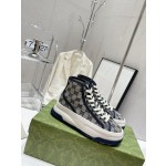 Gucci Explosive Presbyopia Canvas Casual Platform Shoes