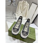 Gucci Explosive Presbyopia Canvas Casual Platform Shoes