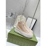 Gucci Explosive Presbyopia Canvas Casual Platform Shoes