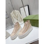 Gucci Explosive Presbyopia Canvas Casual Platform Shoes
