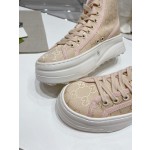 Gucci Explosive Presbyopia Canvas Casual Platform Shoes