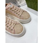 Gucci Explosive Presbyopia Canvas Casual Platform Shoes