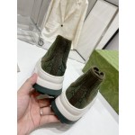 Gucci Explosive Presbyopia Canvas Casual Platform Shoes