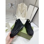 Gucci Explosive Presbyopia Canvas Casual Platform Shoes