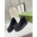 Gucci Explosive Presbyopia Canvas Casual Platform Shoes