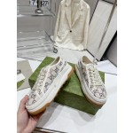 Gucci Explosive Presbyopia Canvas Casual Platform Shoes