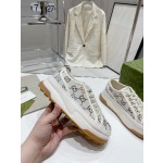 Gucci Explosive Presbyopia Canvas Casual Platform Shoes