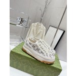 Gucci Explosive Presbyopia Canvas Casual Platform Shoes