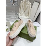 Gucci Explosive Presbyopia Canvas Casual Platform Shoes